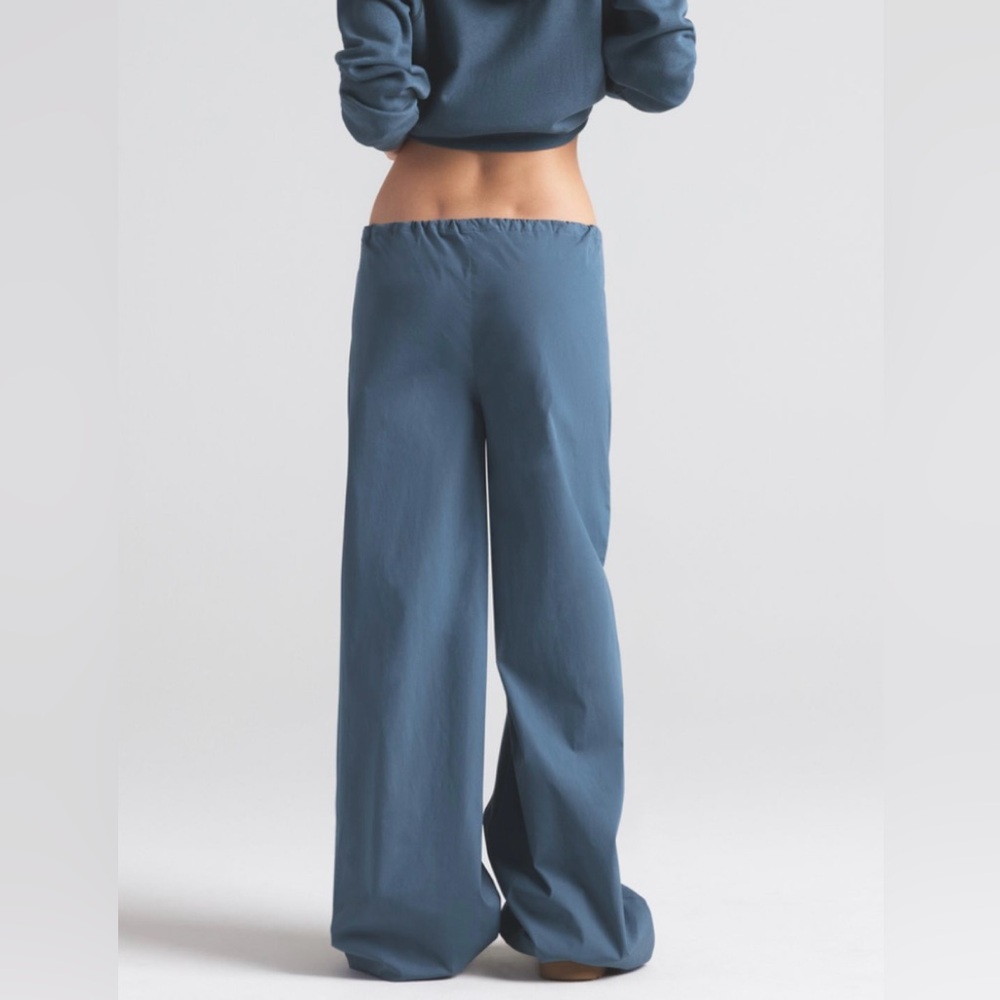 SKIMS Cotton Poplin Pants | Harbor Blue 💙 (NWT, Runs big can fit up to L) - Picture 4 of 8